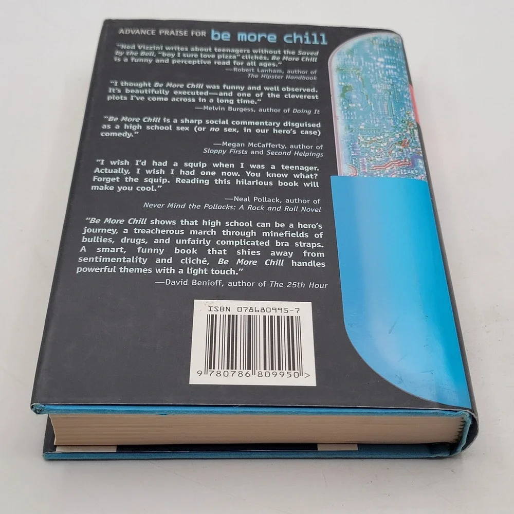 Ned Vizzini Be More Chill Hardcover First Edition 1st Printing 2004 Very Good